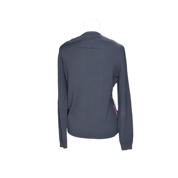 Brooks Brothers Marino wool 346 cardigan sweater. Black, Gray, Red Size M - Picture 3 of 7